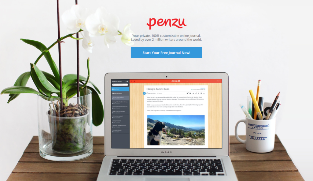 penzu blogging platform