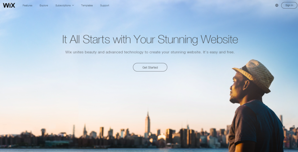 wix blogging platform