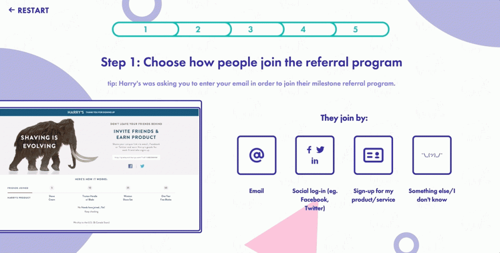 harrys prelaunch referral program