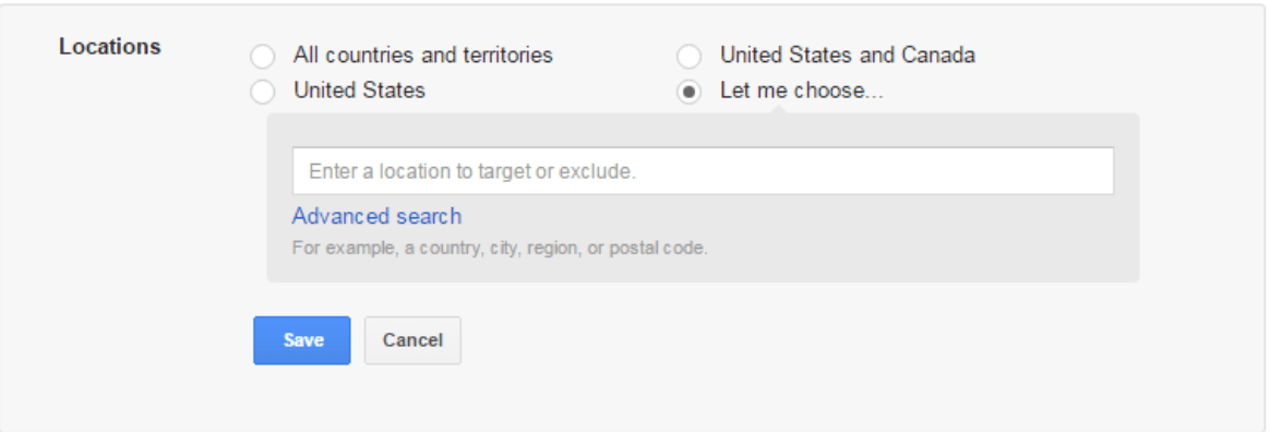Google Ads Location