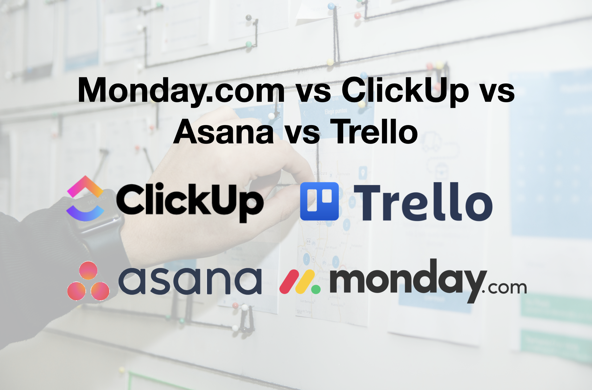 Monday Vs ClickUp Vs Asana Vs Trello 2023 