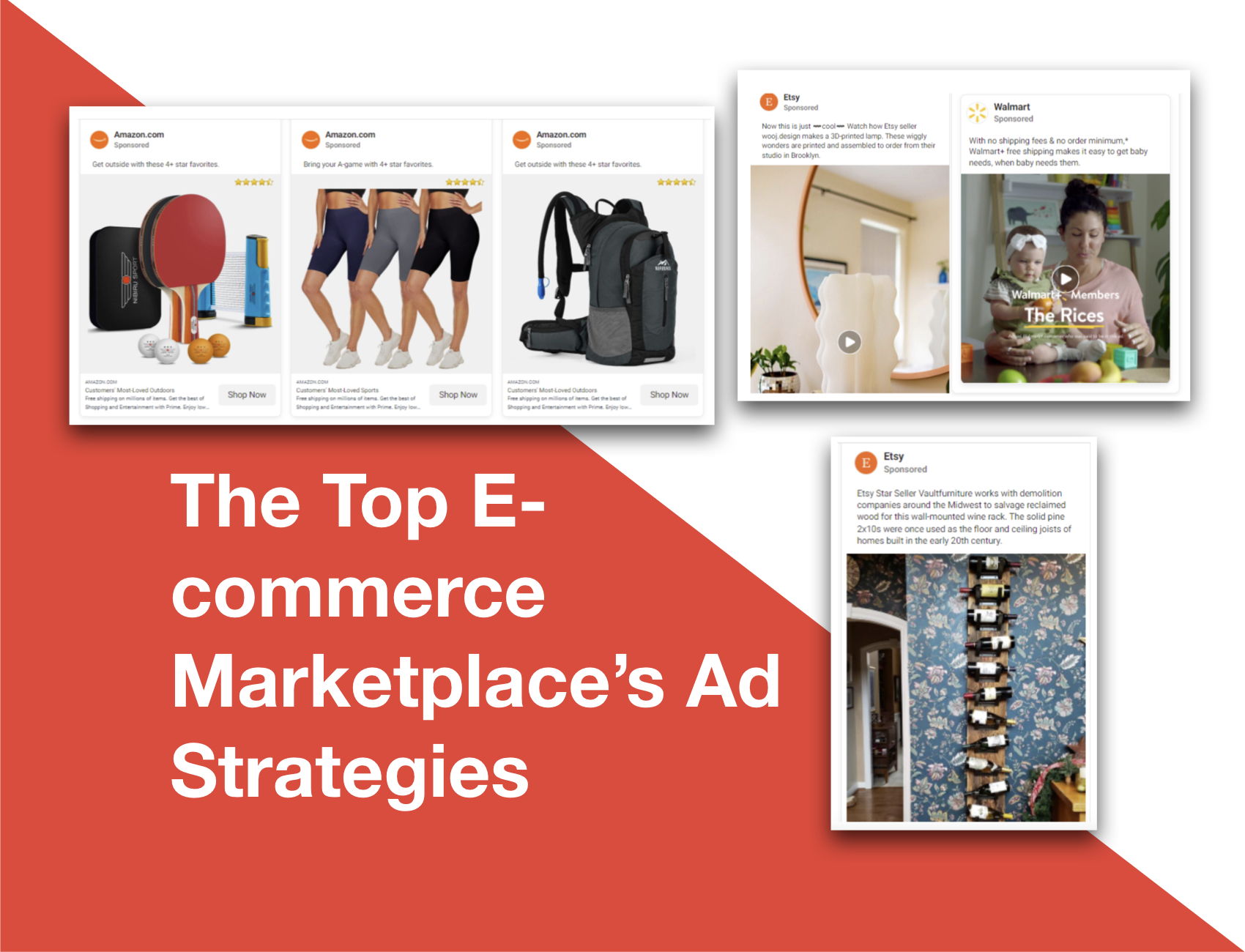 5 Key Takeaways from the Top Ecommerce Marketplaces’ Ad Strategies￼