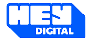 Hey digital logo