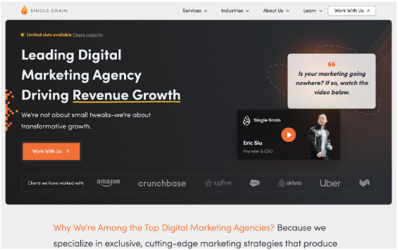 Singlegrain homepage