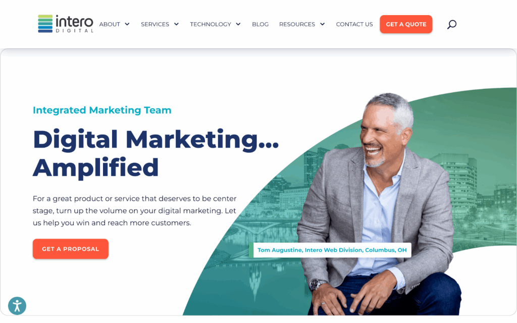 Intero Digital homepage