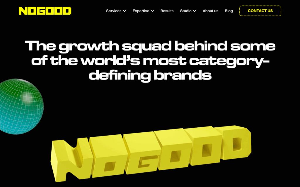 Nogood homepage