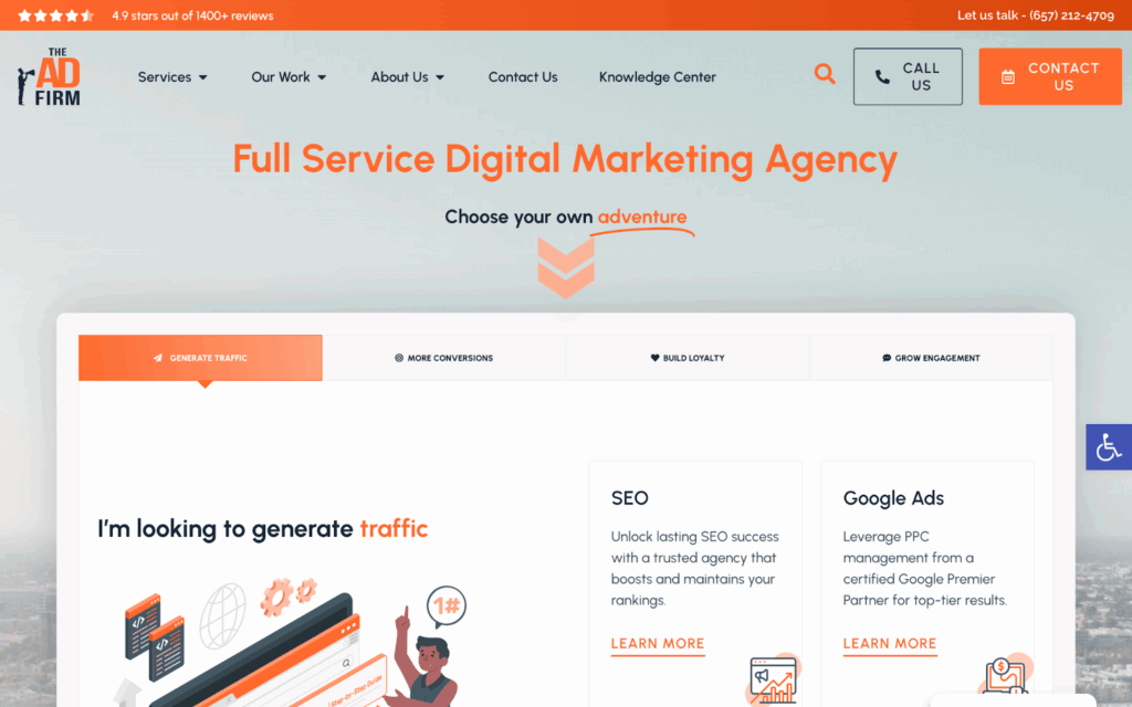 the ad firm homepage