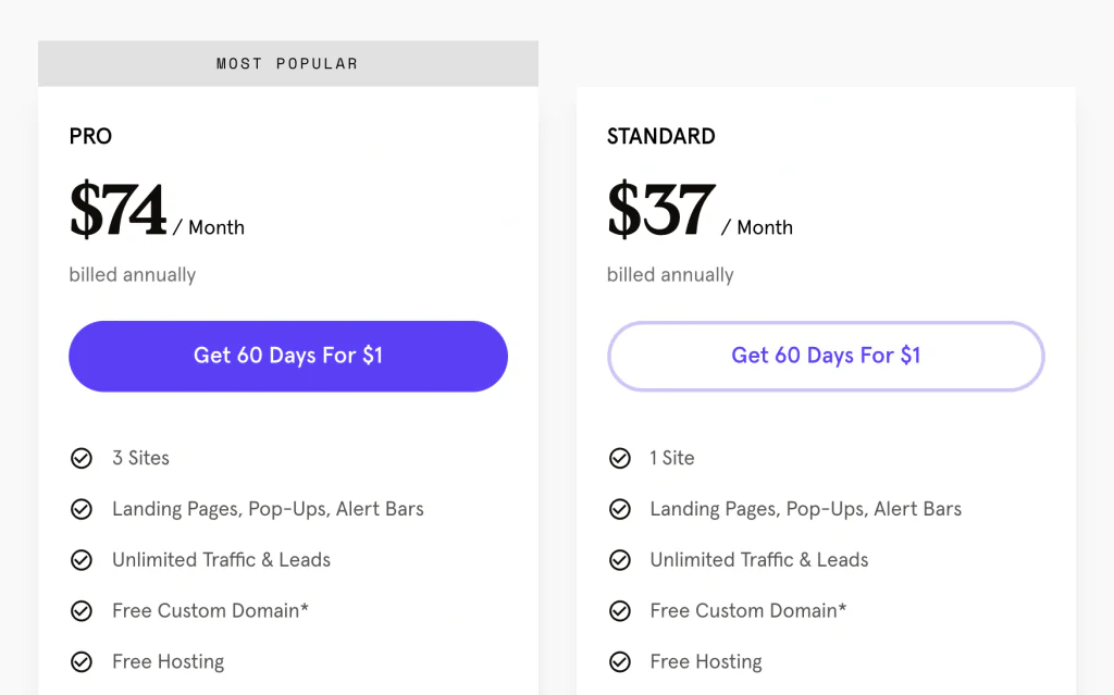 leadpages pricing