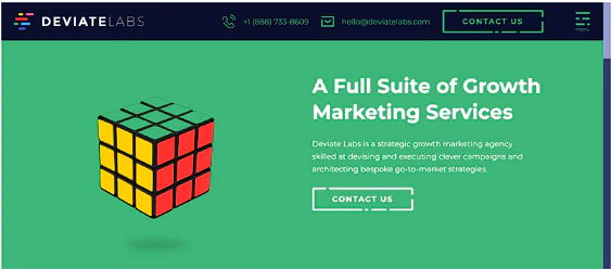 Deviate Labs homepage