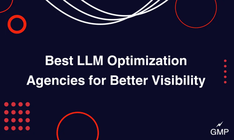 white text of best llm optimization agencies on navy background