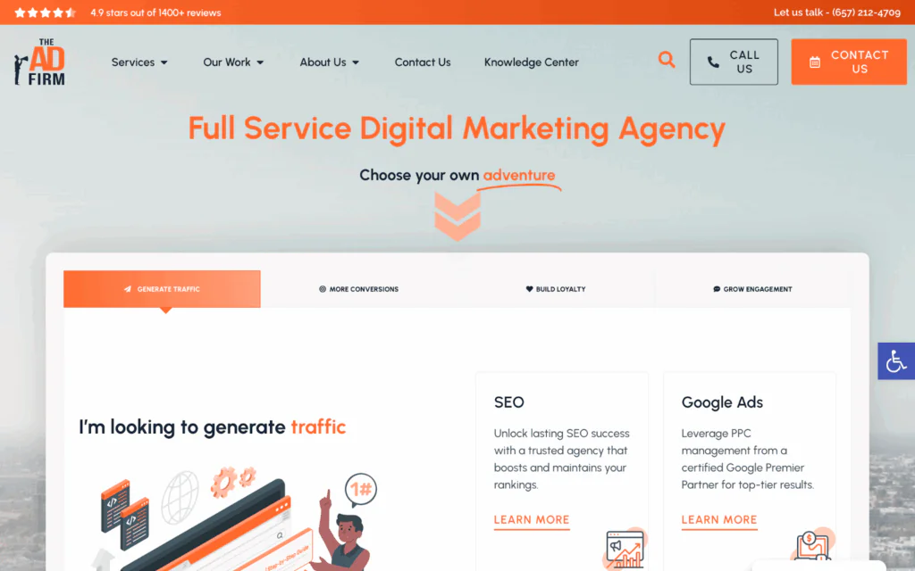 the ad firm homepage