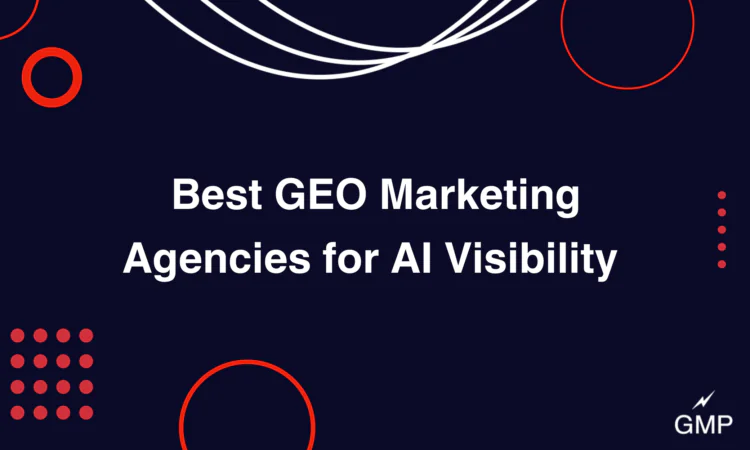 white text of "best geo marketing agency" on navy background